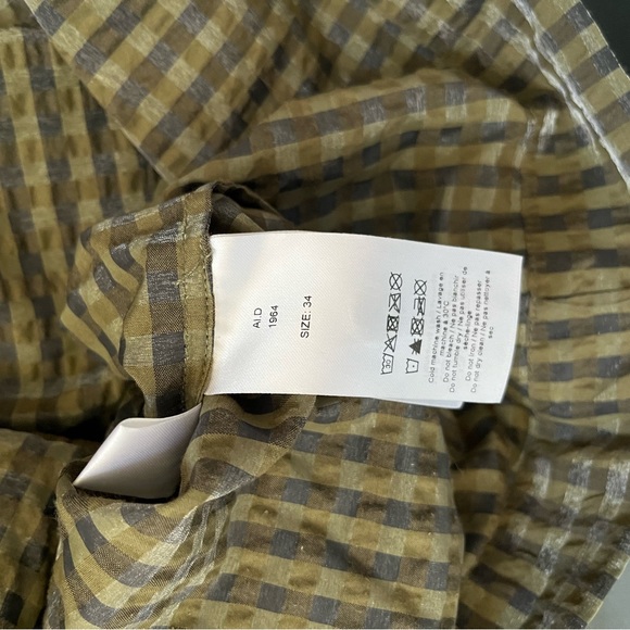 NWOT Ganni Seersucker mini dress - Picture 6 of 8